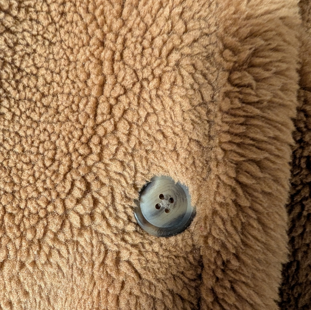 Gap Coat Sherpa Brown Size XXL Teddy Bear Outdoorsy Athleisure - Picture 9 of 9